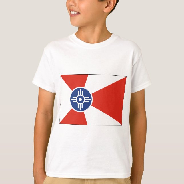 Camiseta Wichita Kansas ICT Flag (Frente)