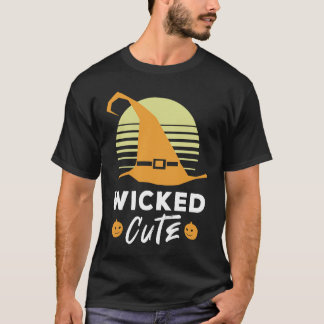 Camiseta Wicked Cute Witch Hat Funny Halloween