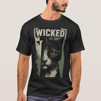 Camiseta Wicked Feline Abstract Art