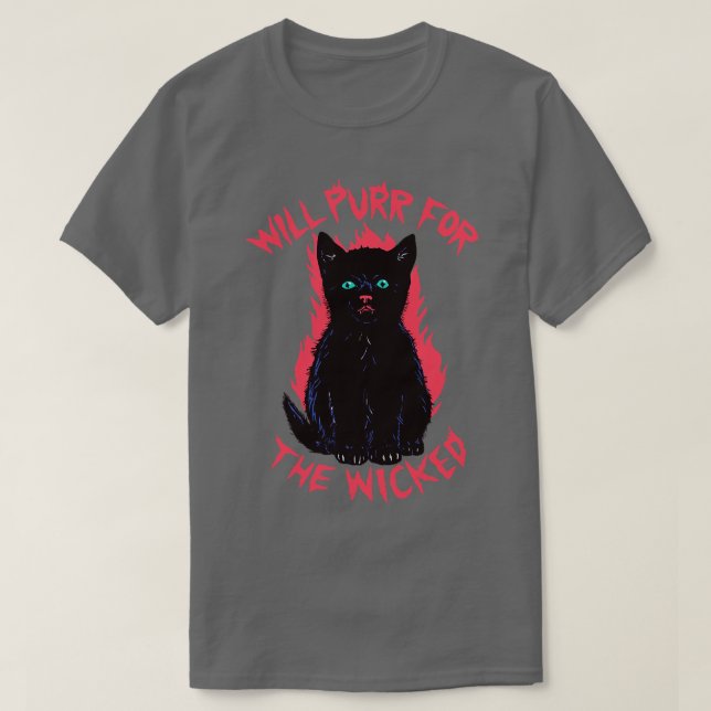 Camiseta Wicked Kitten (Frente do Design)