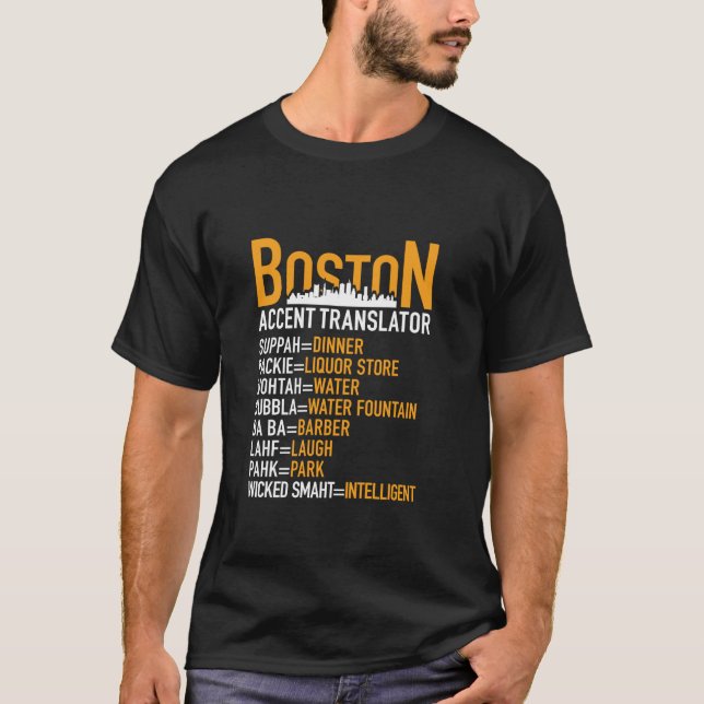 Camiseta Wicked Smaht Engraçado Tradutor de Destaque de Bos (Frente)
