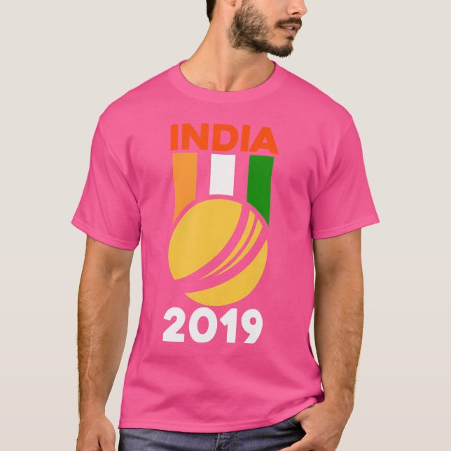 Camiseta Wicket and Ball India Cricket Team 2019 Je (Frente)