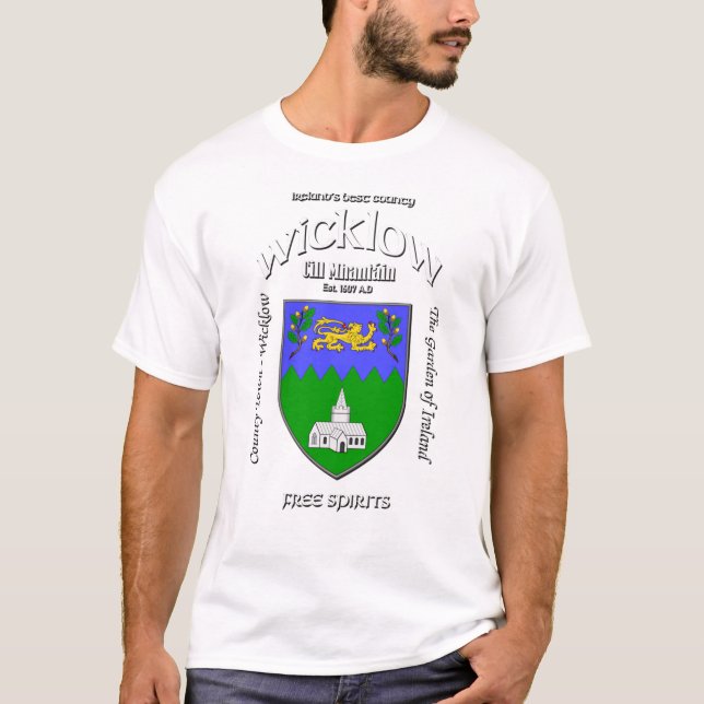 Camiseta Wicklow Ireland Crest T-Shirt (Frente)
