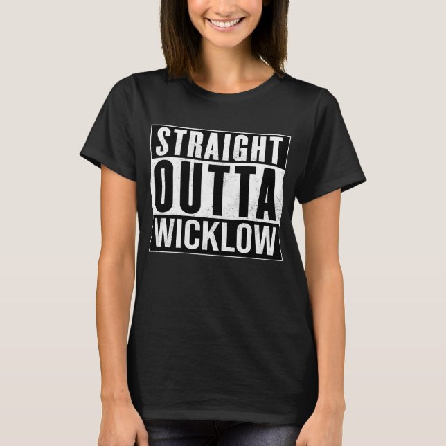 Camiseta Wicklow Ireland - Hetero Outta Wicklow - Irlandês (Frente)