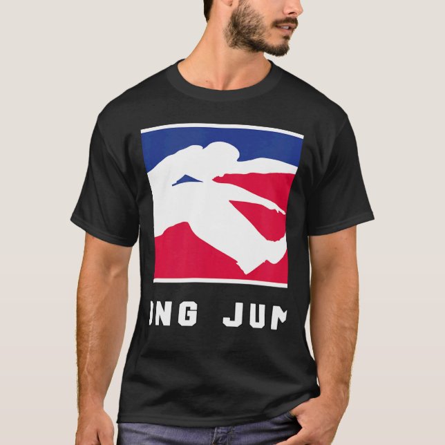 Camiseta Wide jump athletics sport long spring training (Frente)