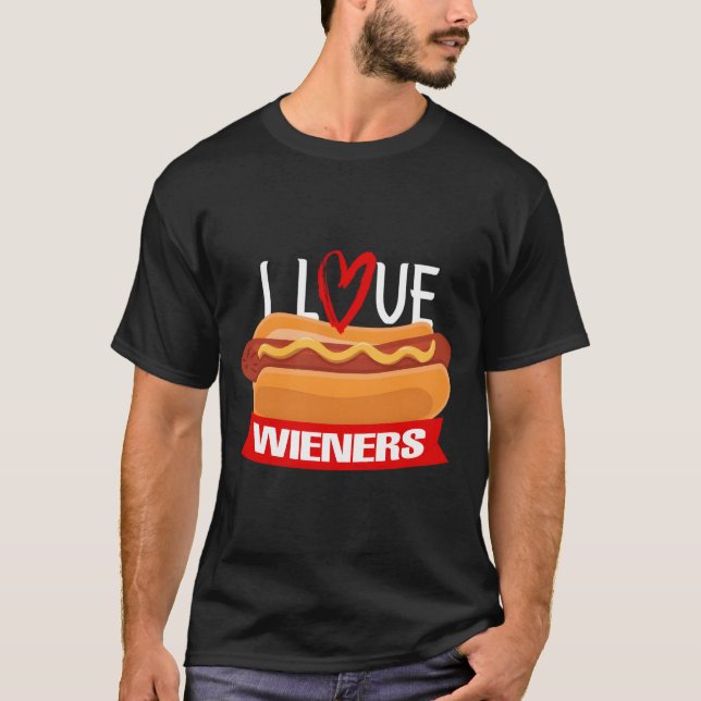 Camiseta Wiener Bbq 4Th Of July Usa Patriotic (Frente)