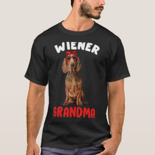 Camiseta Wiener Vovó Funny Dachshund Vovó Doxie Dog L