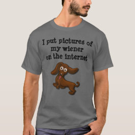 Camiseta Wieners do Internet, dachshund engraçado