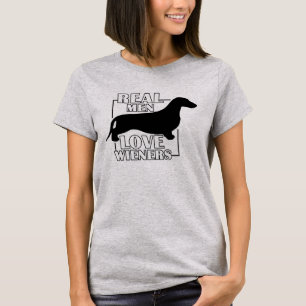 Camiseta Wieners reais do AMOR dos homens