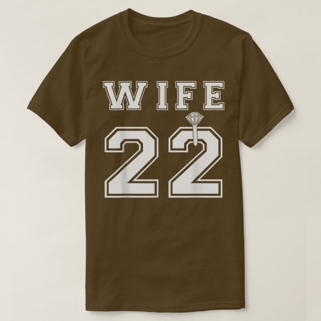 Camiseta Wife Husband Matching 2022 Engagement Party Honeym (Frente do Design)