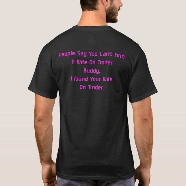 Camiseta Wife On Tinder (Verso)
