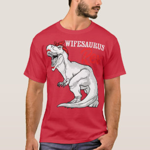 Camiseta Wifesaurus Rex Dinosaur Esposa Mulher Saurus Famíl