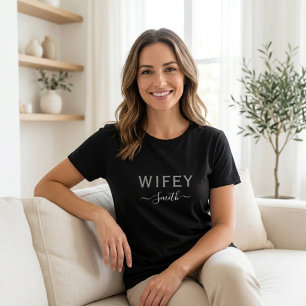 Camiseta wifey Camiseta básica para mulheres