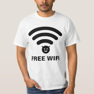 Camiseta Wifi Gratuito Perigoso