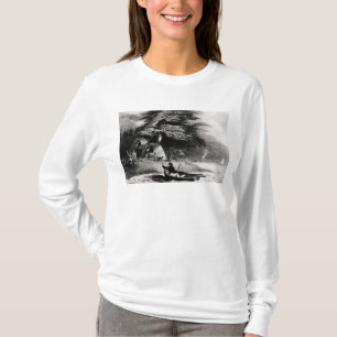 Camiseta Wigwams de Fuegian na esperança Harbourin o