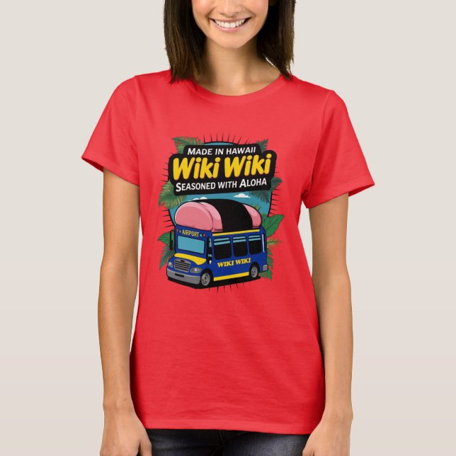 Camiseta Wiki-Wiki Honolulu Airport Bus T-Shirt (Frente)
