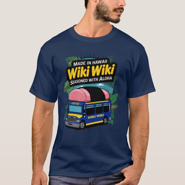 Camiseta Wiki-Wiki Shuttle Bus Honolulu T-Shirt (Frente)