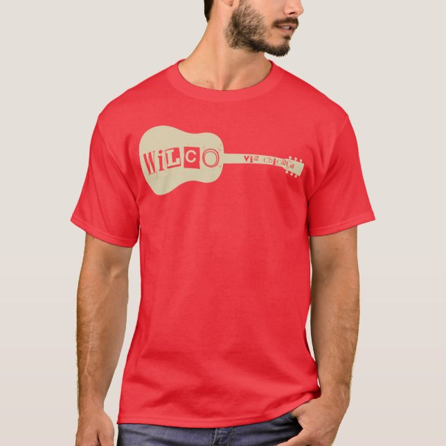 Camiseta wilco via chicago amigos retrô (Frente)