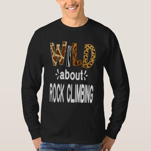 Camiseta Wild About Rock Climbing (Frente)