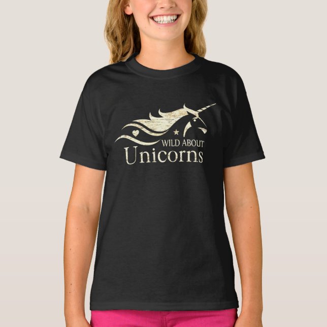 Camiseta Wild About Unicorns - Unicorn (Frente)