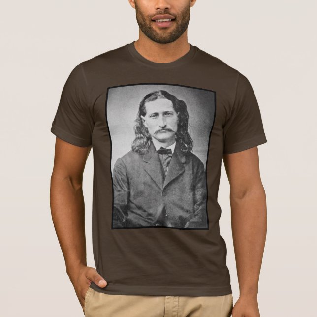 Camiseta Wild Bill Hickok, Antigo Advogado Oeste Americano  (Frente)