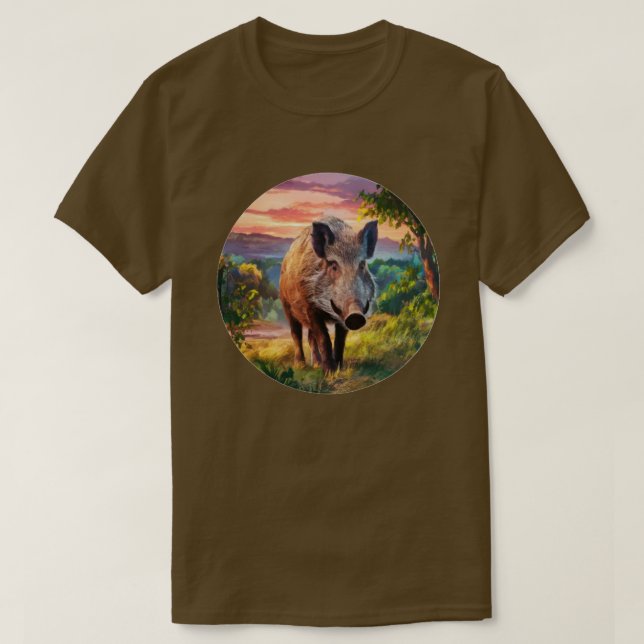Camiseta Wild Boar (Frente do Design)