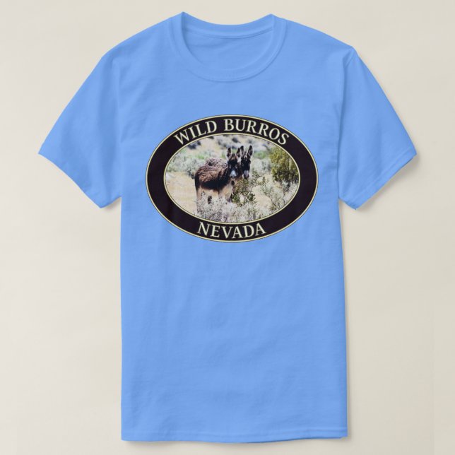 Camiseta Wild Burros Donkeys de Nevada 2 (Frente do Design)