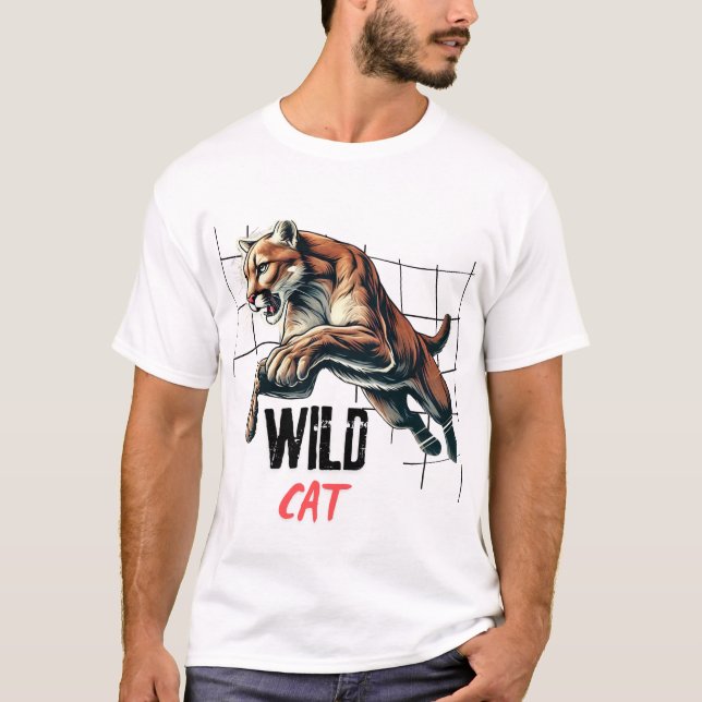 Camiseta Wild Cat Tiger (Frente)