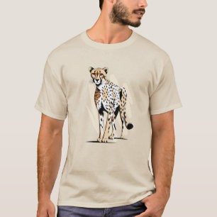 Camiseta Wild Cheetah Design Design