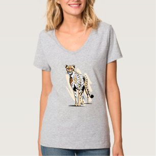 Camiseta Wild Cheetah Design Design