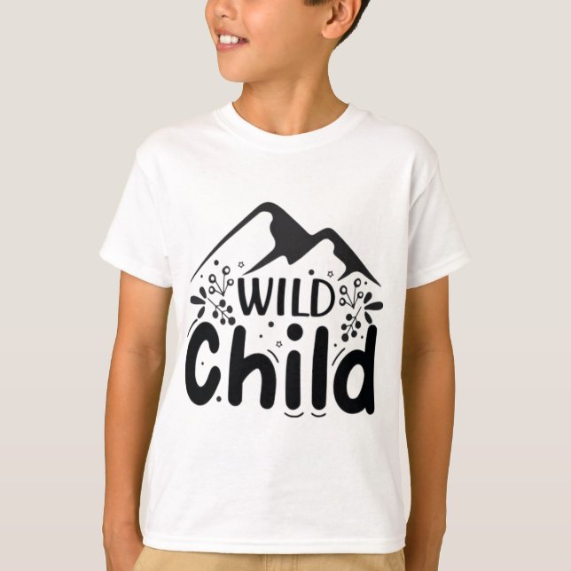 Camiseta Wild Child Kids' T-Shirt - Adventurous Mountain  (Frente)