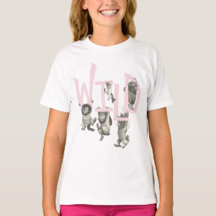 Camiseta WILD   Coisas Selvagens e Máx. - Rosa