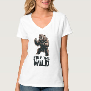 Camiseta Wild Dominance: Roaring Grizzly Power