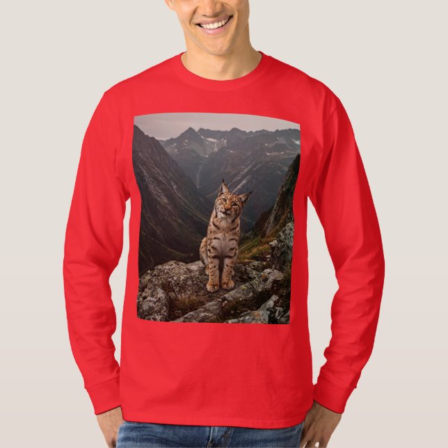 Camiseta Wild Elegance - A Curiosa Coleção Lynx (Frente)