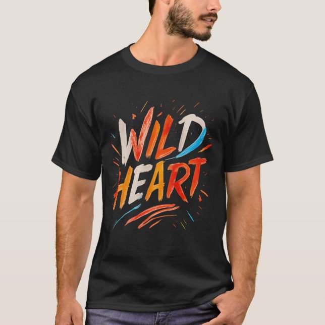 Camiseta Wild Heart Brushstroke Retro Tee (Frente)
