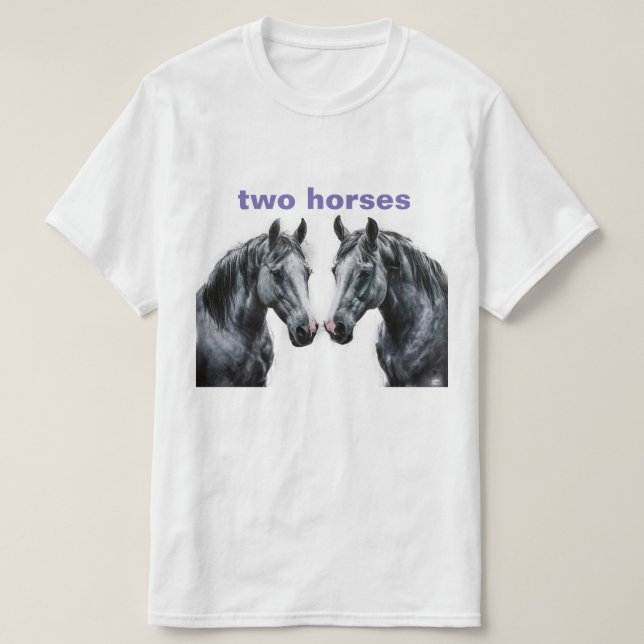 Camiseta Wild Horse T-Shirt – Perfect for Horse Lovers (Frente do Design)