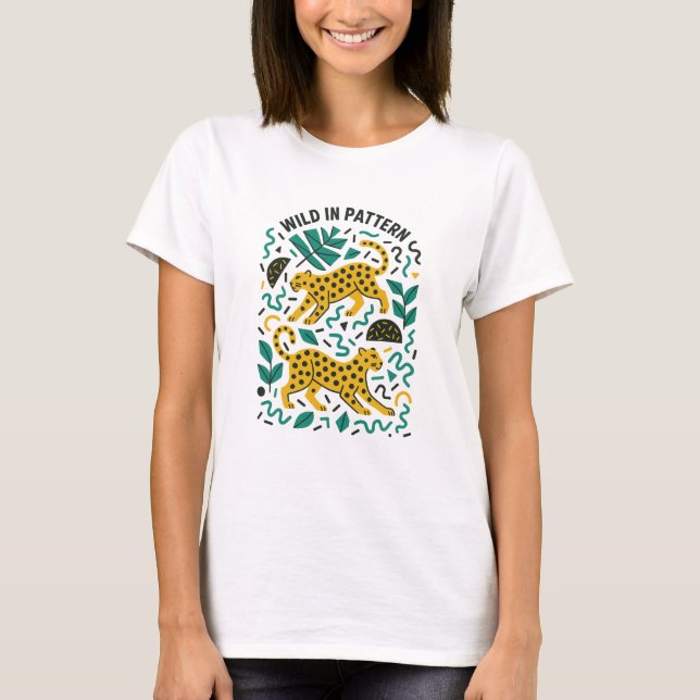Camiseta Wild In Pattern Leopards Two T-Shirt (Frente)