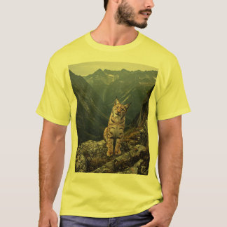Camiseta "Wild Lynx in Mountain Landscapes Basic T-Shirt
