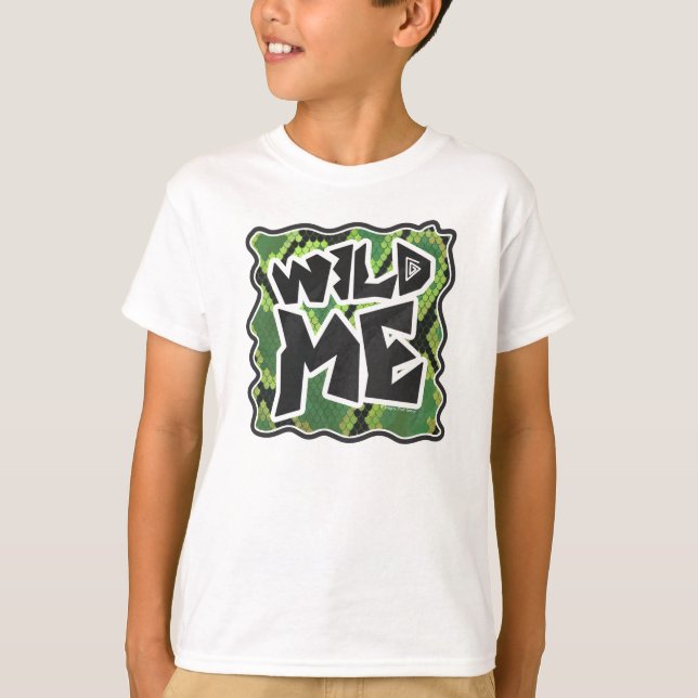 Camiseta Wild Me Cobra Black and Green Impressão (Frente)