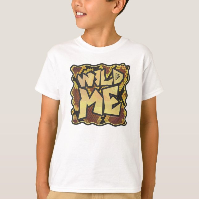 Camiseta Wild Me Cobra Brown e Dourado Impressão (Frente)
