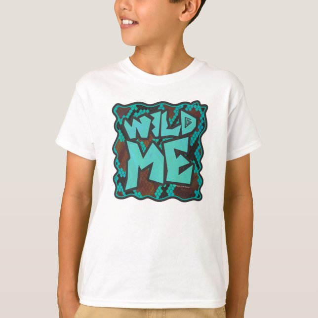 Camiseta Wild Me Cobra Brown e Teal Impressão (Frente)