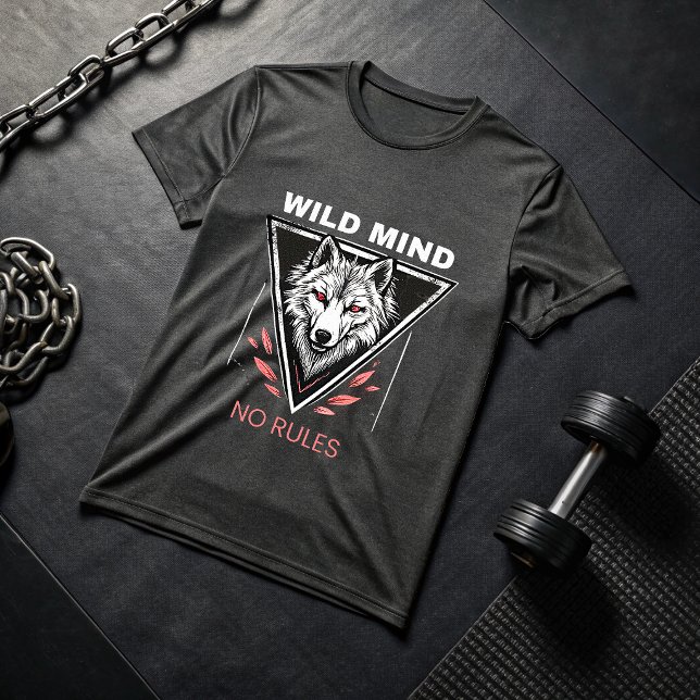 Camiseta Wild Mind No Rules Wolf T-Shirt | Savage Alpha  (Criador carregado)