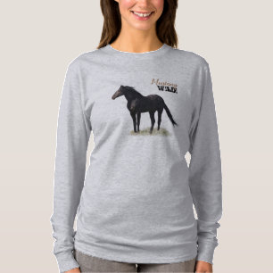Camiseta Wild Mustang Stallion Roupa! 