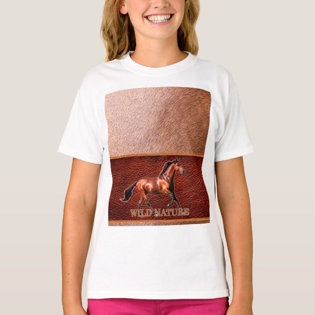 Camiseta WILD NATURE - coleção HORSE design (Frente)