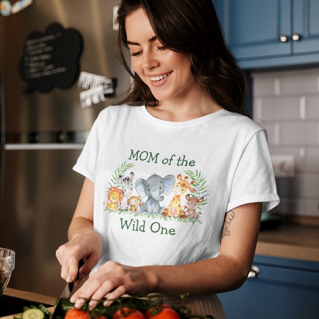 Camiseta Wild One primeiro aniversario Safari (Customize to change text color. Many sizes & styles to choose from.)