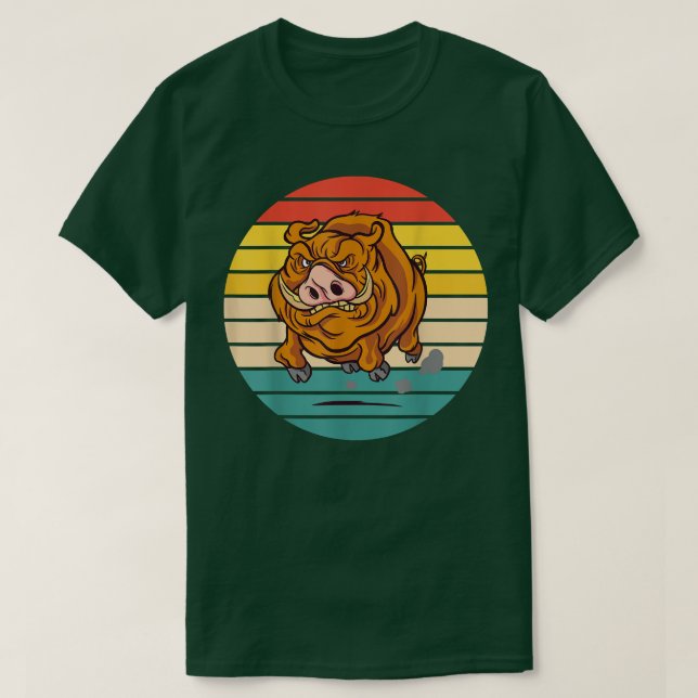Camiseta Wild Pig Boar (Frente do Design)