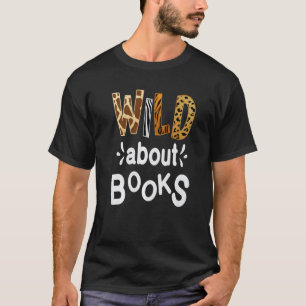 Camiseta Wild Sobre Livros Bibliotecários Bibliotecários Li