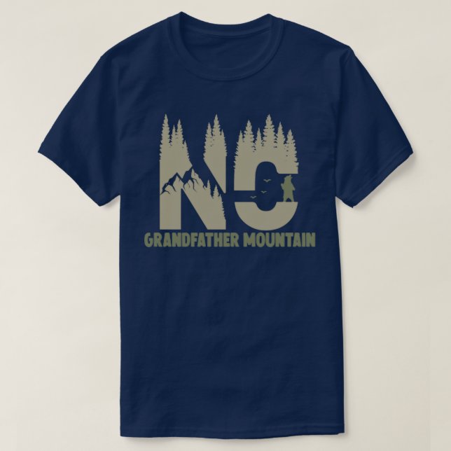 Camiseta Wild Sobre o Avô Mountain North Carolina NC  (Frente do Design)