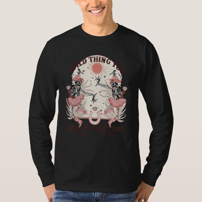 Camiseta Wild Thing You Make My Heart Sing Valentine's Day  (Frente)