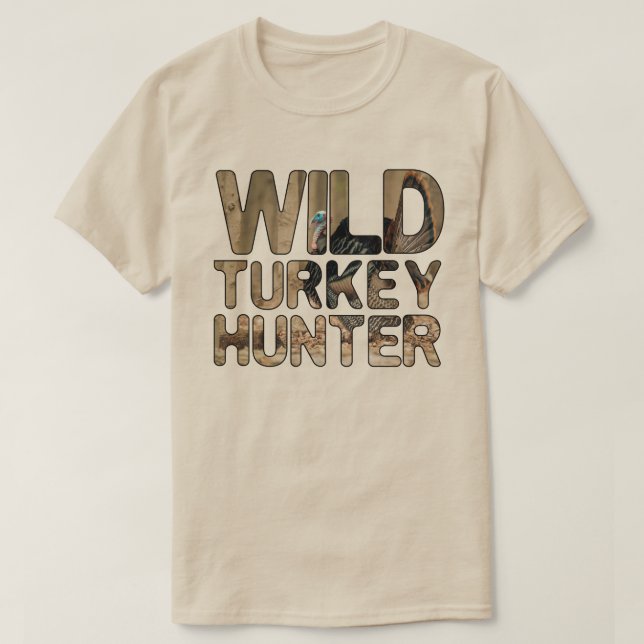 Camiseta Wild Turkey Hunter (Frente do Design)